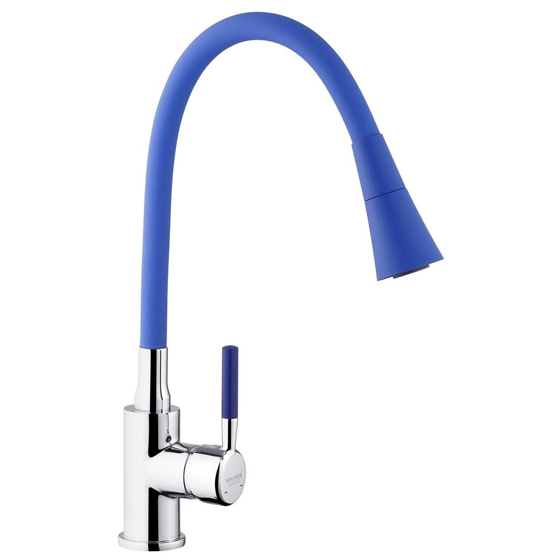 Смеситель для кухни Kroner Küche CV033131 с гибким изливом Синий (230866)