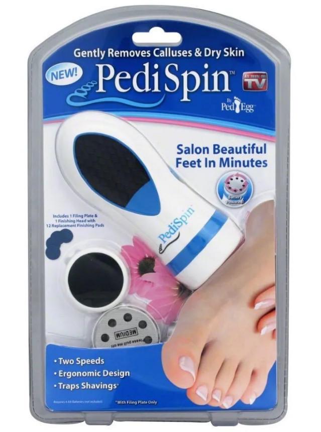 Пемза єлектрическая Pedi Spin для педикюра с насадками - фото 8