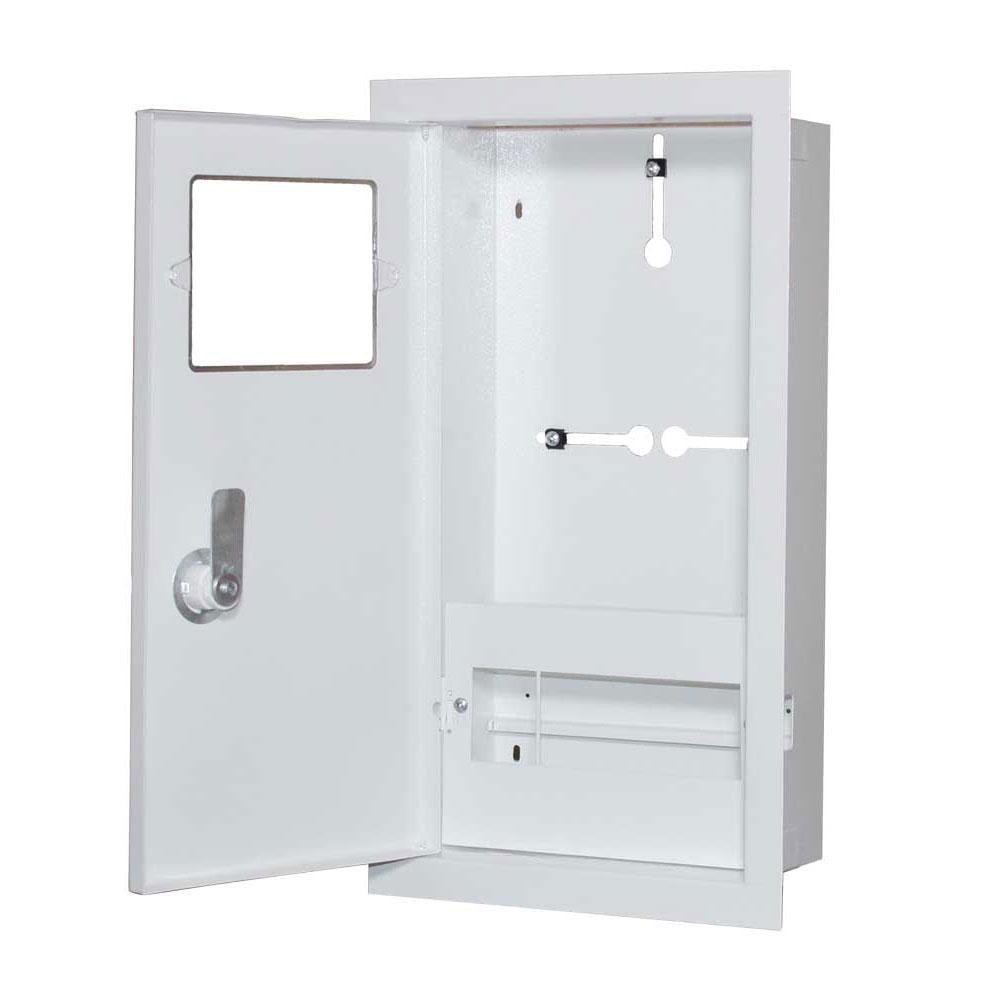 Корпус під 1-ф лічильник E.NEXT ЯУР-1В-8 ек. 8 модулів IP31 вбудований металевий 185х355х135 мм (ЯУР-1В-8 ек.)