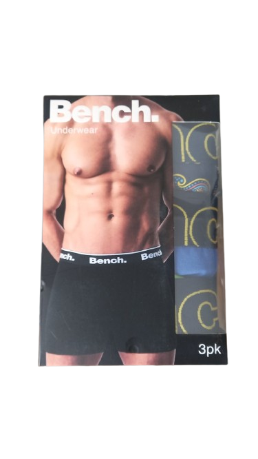 Набір трусів боксерів чоловічих анатомічних Bench Underwear Boxer Shorts 3 шт. L Різнокольоровий/Індиго (2456) - фото 2