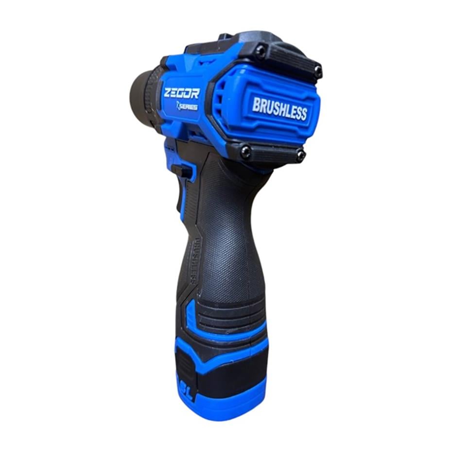 Шуруповерт аккумуляторный бесщеточный Zegor CDAX-16BL/16В/45 Нм/две скорости/2 батареи 16 В 2 Ач/реверс/подсветка/кейс - фото 6 Шуруповерт аккумуляторный бесщеточный Zegor CDAX-16BL/16В/45 Нм/две скорости/2 батареи 16 В 2 Ач/реверс/подсветка/кейс - фото 6