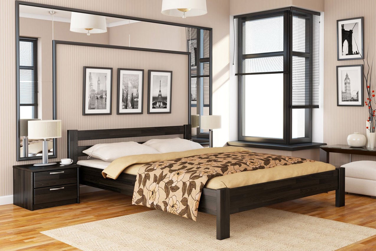 Кровать деревянная РЕНАТА 200х180 см Венге