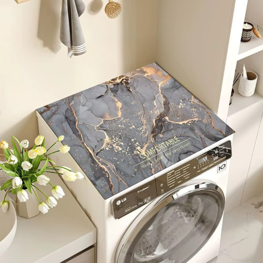 Коврик на стиральную машину защитный влагопоглощающий резиновый пылезащитный квадратный 60х60 см Серый оникс Коврик на стиральную машину защитный влагопоглощающий резиновый пылезащитный квадратный 60х60 см Серый оникс