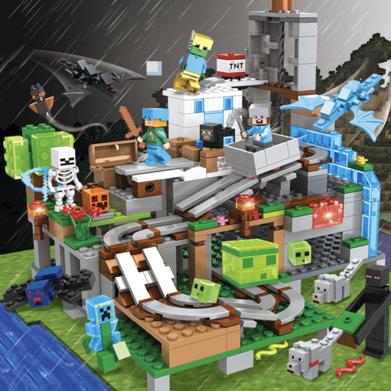 Конструктор My World Печера 587 деталей (SJ82003) - фото 4