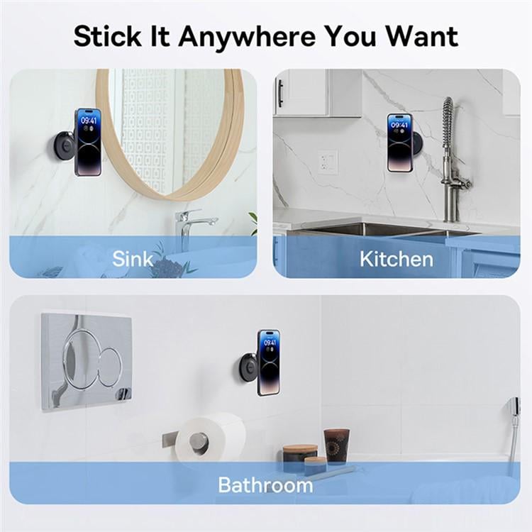 Тримач магнітний для телефону BASEUS MagPro Magnetic Foldable with MagSafe Black (B10564101121-00) - фото 4 Тримач магнітний для телефону BASEUS MagPro Magnetic Foldable with MagSafe Black (B10564101121-00) - фото 4