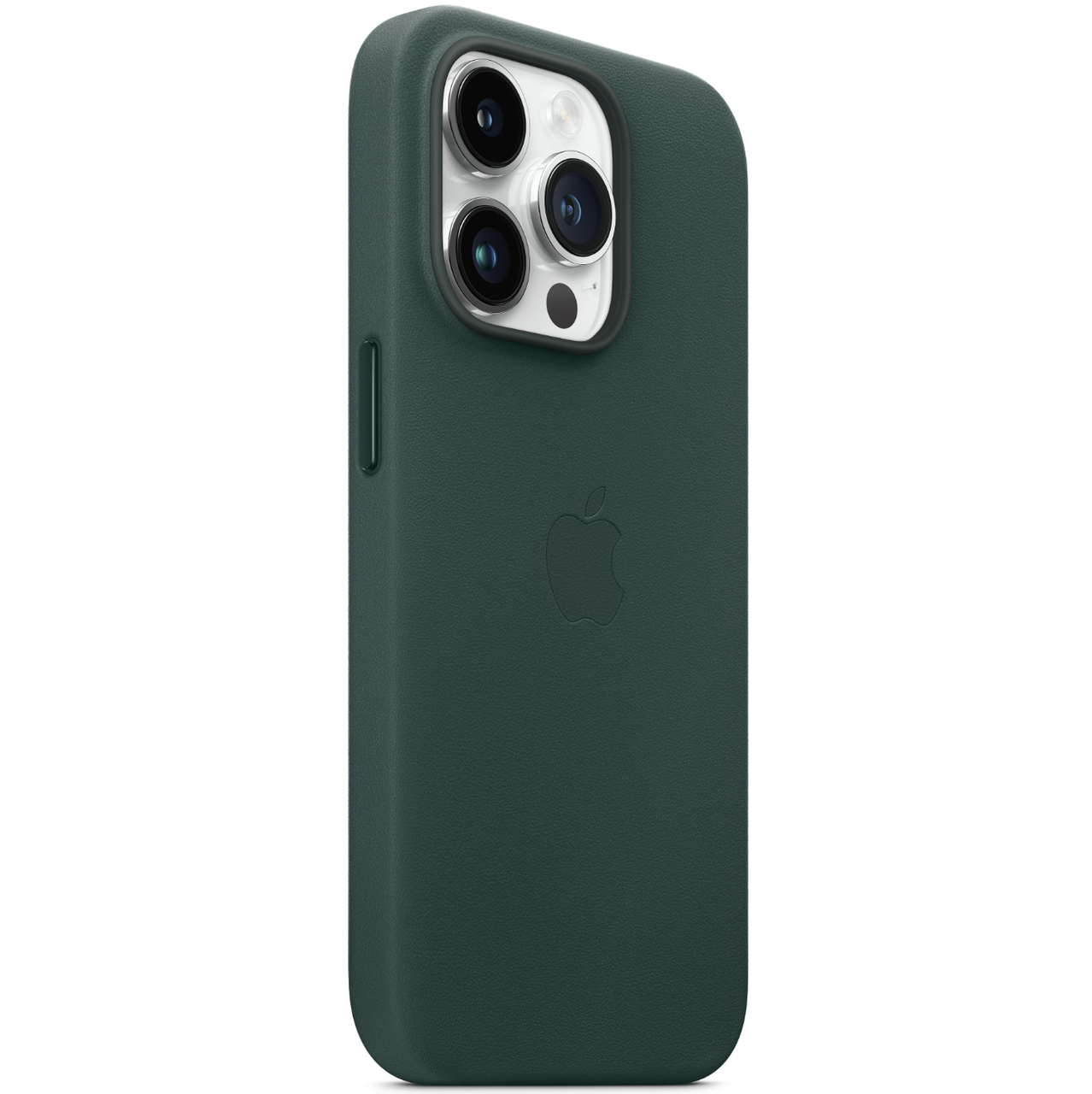 Кожанный чехол-накладка Apple Leather Case with MagSafe for iPhone 14 Pro, Forest Green (HC) - фото 5