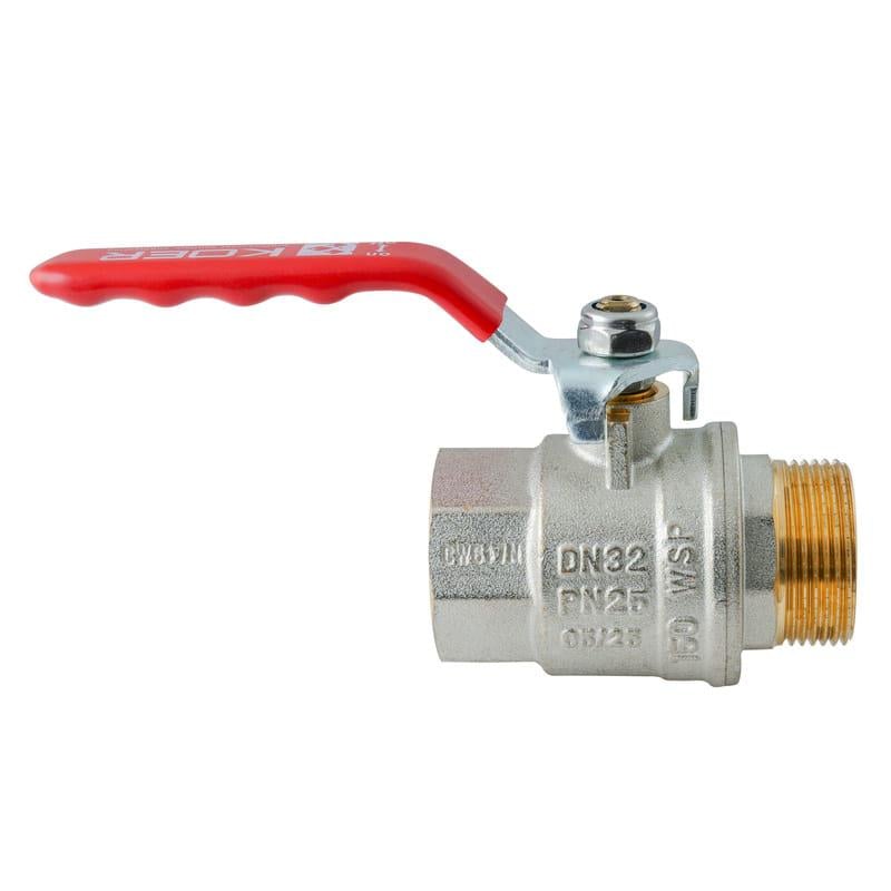 Кран шаровой KOER Extreme KE.215-32 1 1/4" ВЗ прямой латунь (KR5753) Кран шаровой KOER Extreme KE.215-32 1 1/4" ВЗ прямой латунь (KR5753)