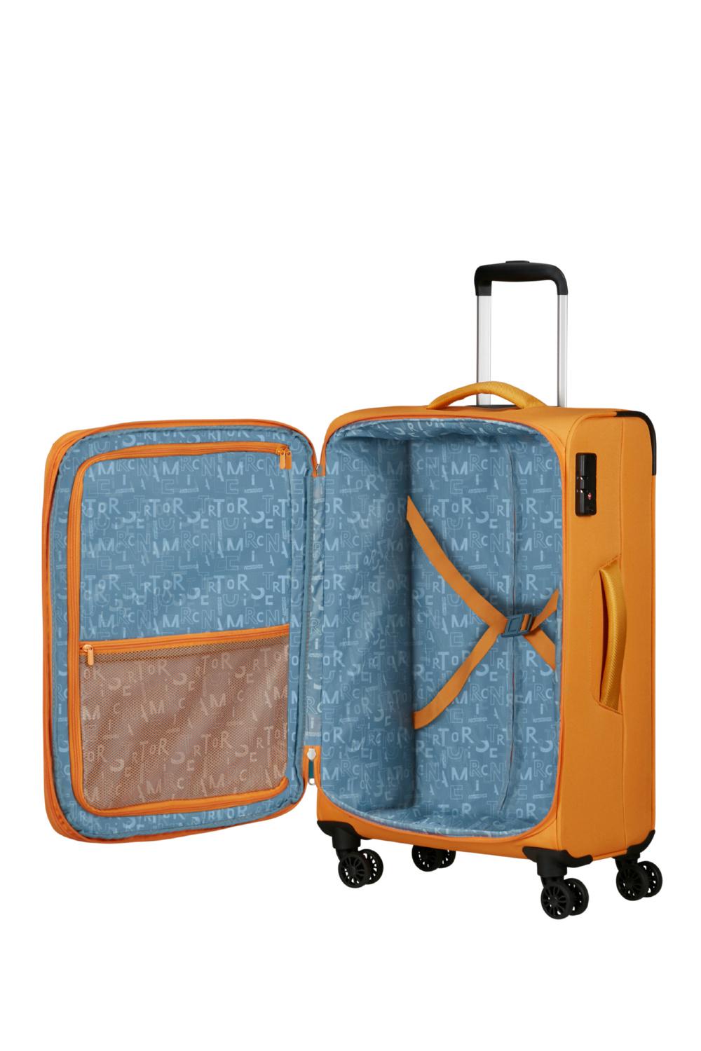 Чемодан American Tourister PULSONIC 68x44x27/30 см Желтый (MD6*06002) - фото 3