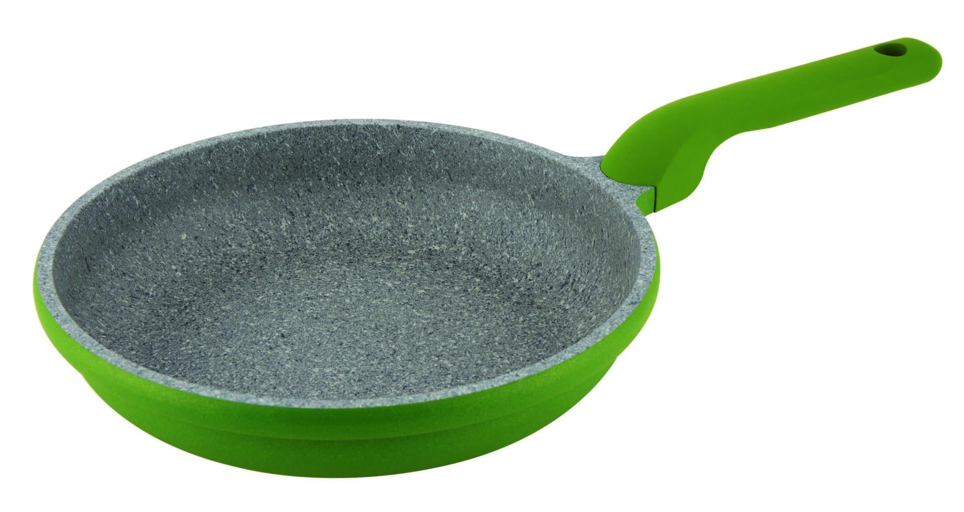 Сковородка литая Con Brio CB-2026 Eco Granite Premium Индукция 20 см Зеленый (18002)