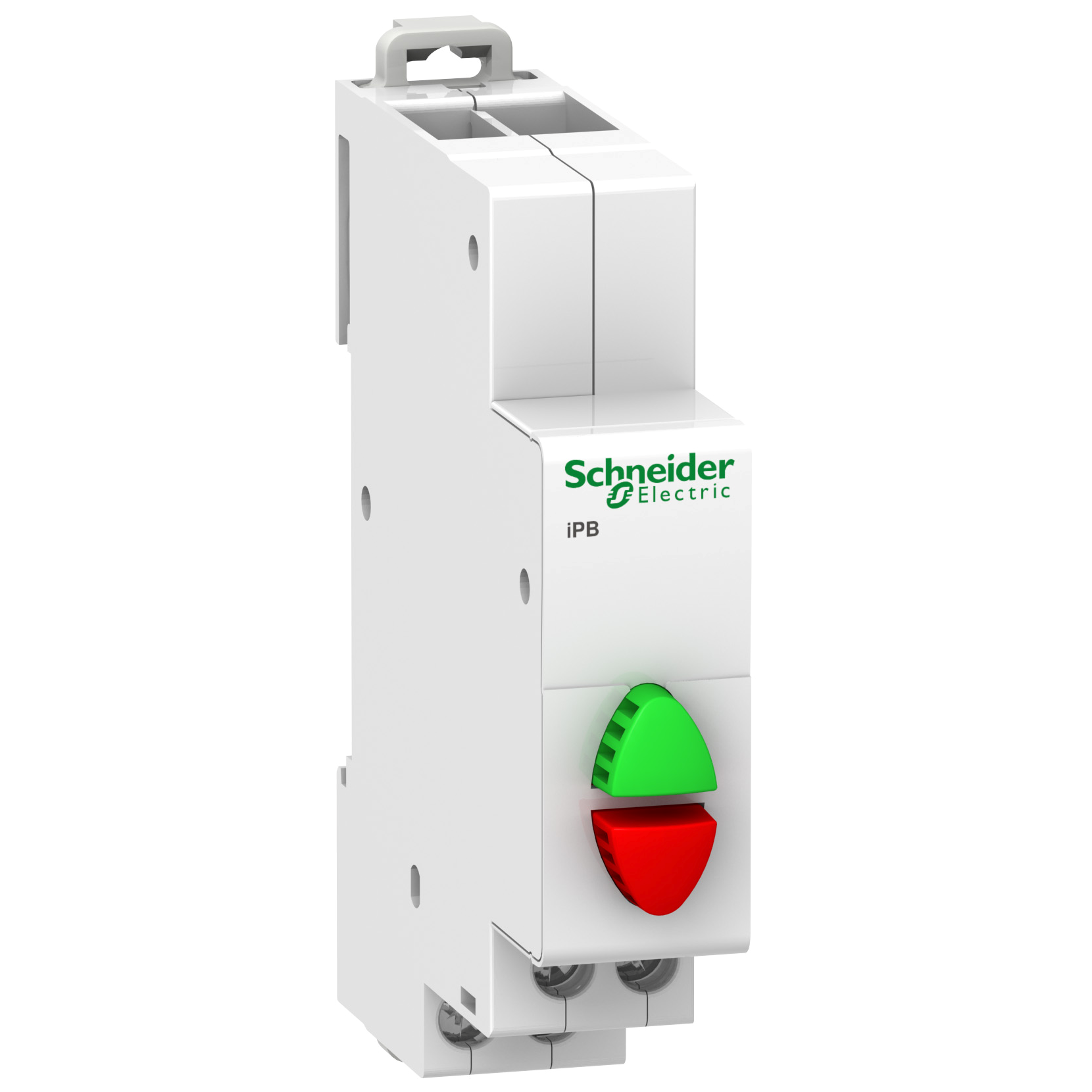 Кнопка подвійна на DIN-рейку Schneider Electric Acti9 iPB 1NO+1NC Зелений/Червоний (A9E18034)