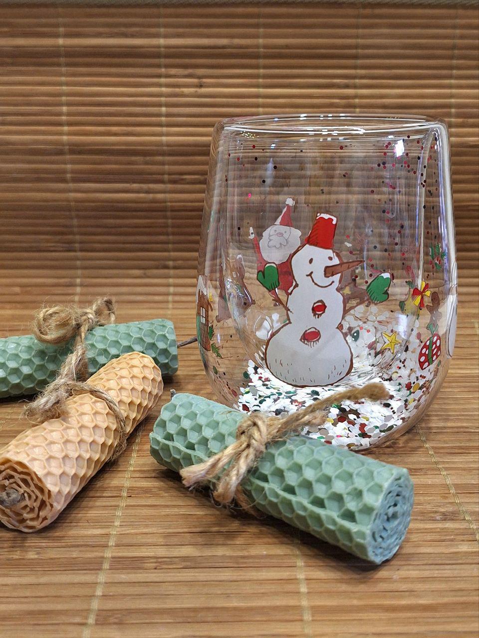 Стакан з подвійного скла Зимове свято-3 300 мл (1749) - фото 5