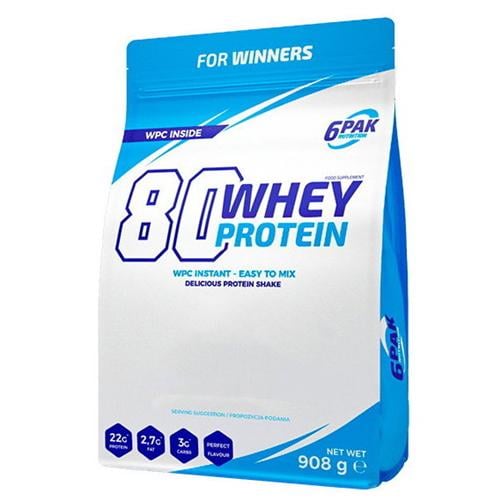 Протеин 6PAK Nutrition 80 Whey Protein 908 г 30 порций Salted caramel