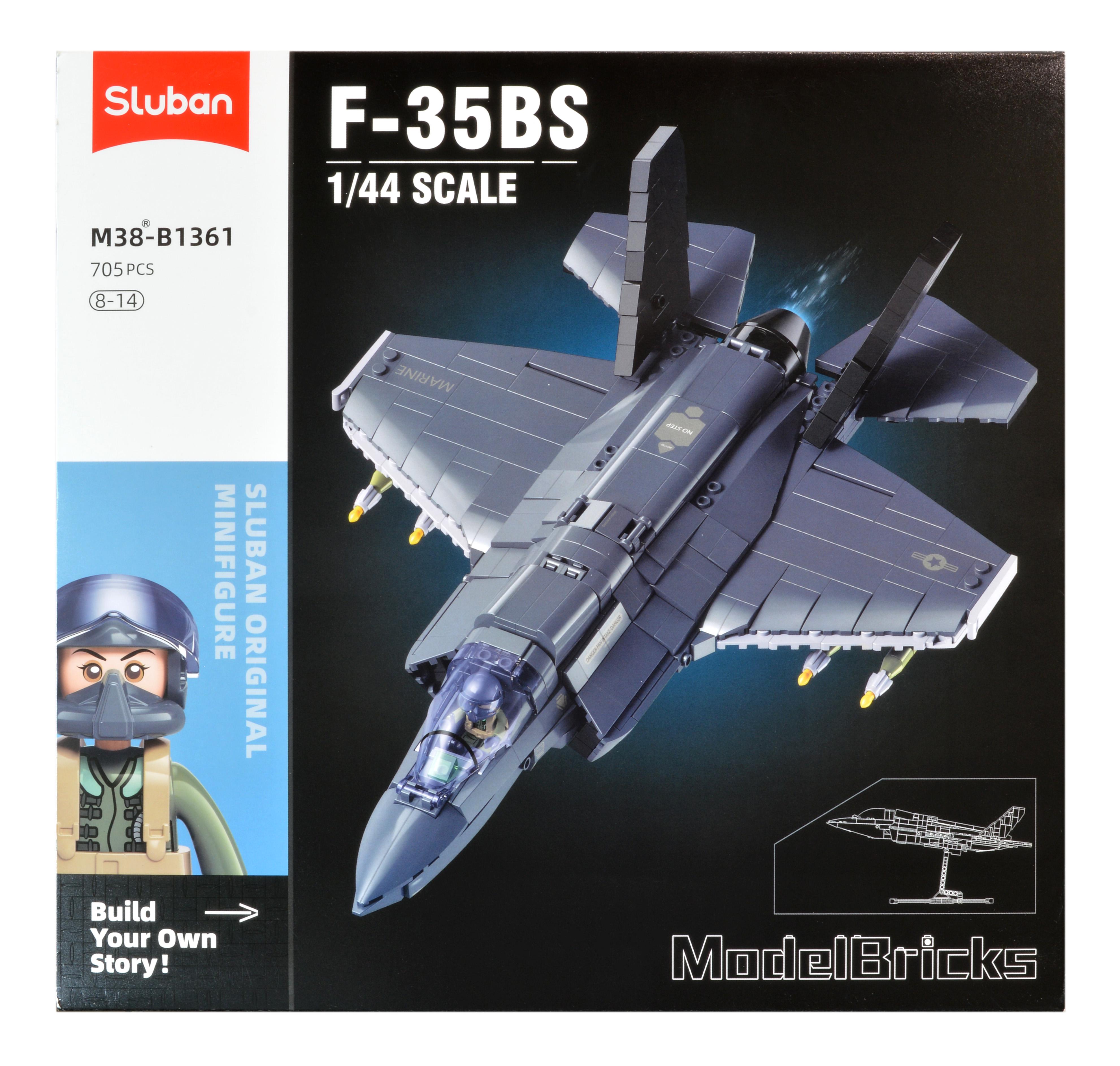 Конструктор Sluban винищувач F-35BS 705 дет. (M38-B1361) Конструктор Sluban винищувач F-35BS 705 дет. (M38-B1361)