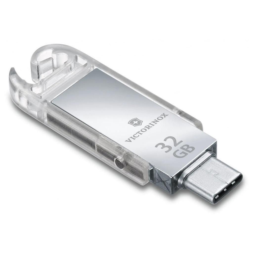 Нож складной Victorinox VictorinoxWor USB 3.0/3.1 32 Gb 58 мм Прозрачно-красный (m344510) - фото 4