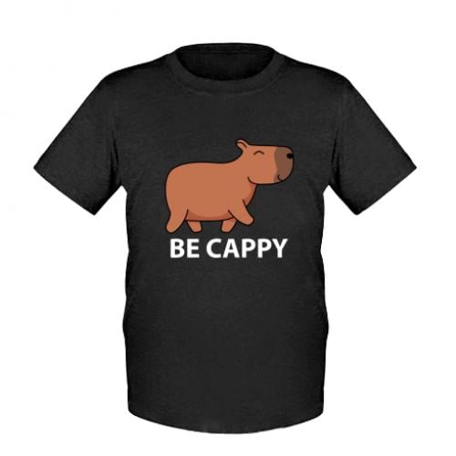 Футболка дитяча Капібара Be Cappy 104 см Чорний (13450932-2-184882-2XS)