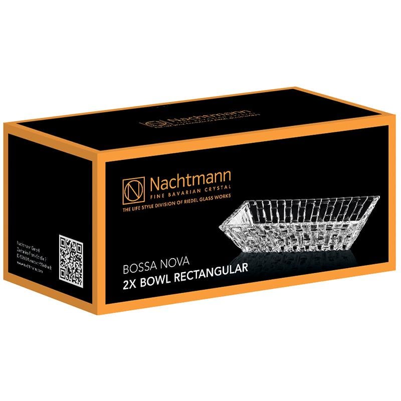 Набор прямоугольных салатников Nachtmann Bossa Nova 17х8,5 см 2 шт. (101000265)