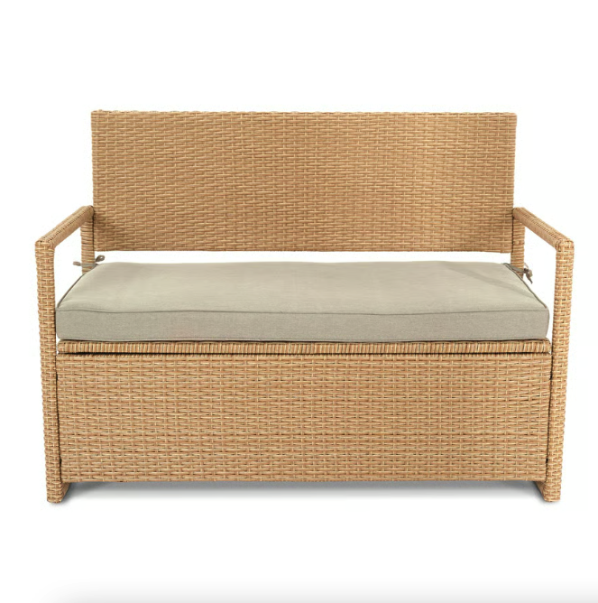 Садовая скамейка Di Volio Verbana с местом хранения Бежевый (4931) - фото 2