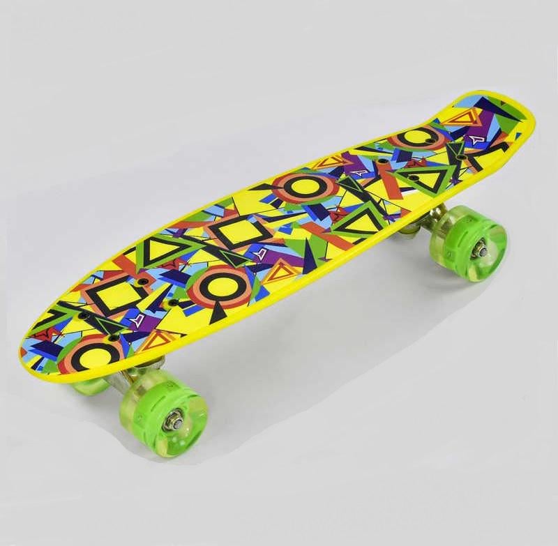 Пенниборд Best Board со светящимися PU колёсами Multicolor (74542)