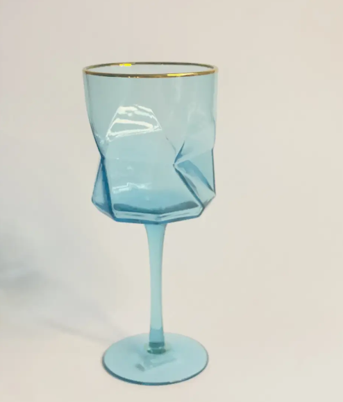 Бокал для вина OLens Геометрия Голубой 310 мл (OC-OLGS1002-1)