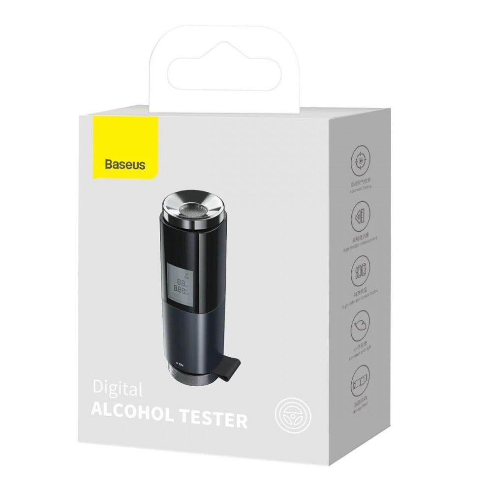 Алкотестер BASEUS Digital Alcohol Tester Black - фото 6