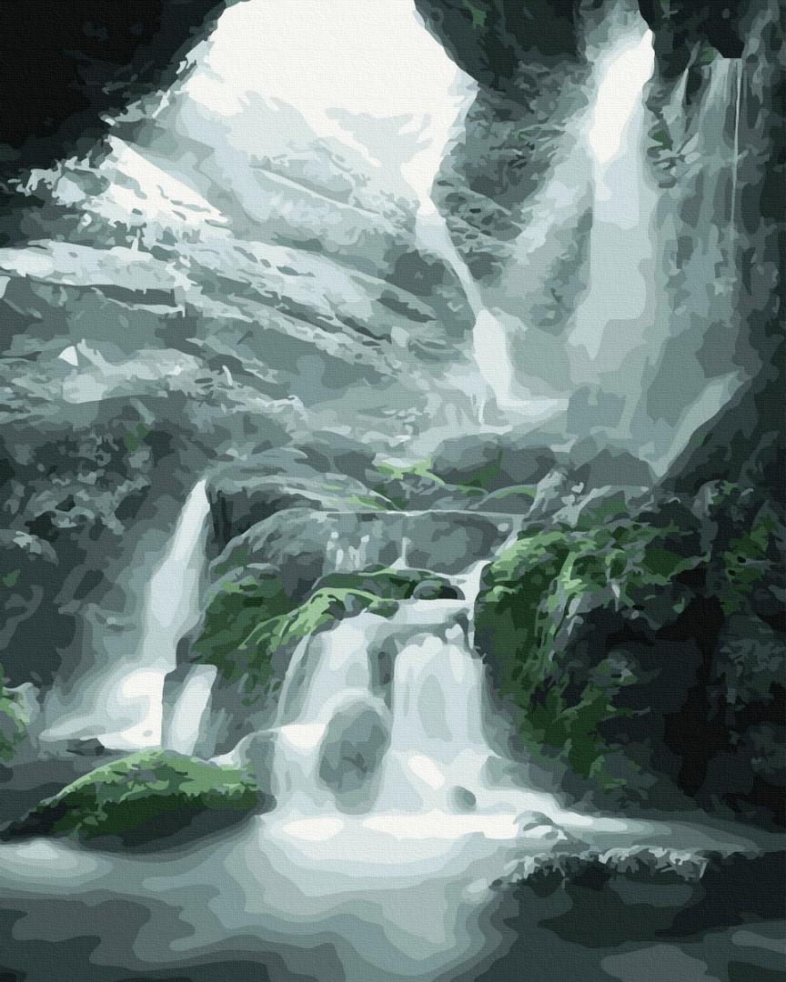 Картина по номерам Brushme Водопад в ущелье 40x50 см (GX40245)
