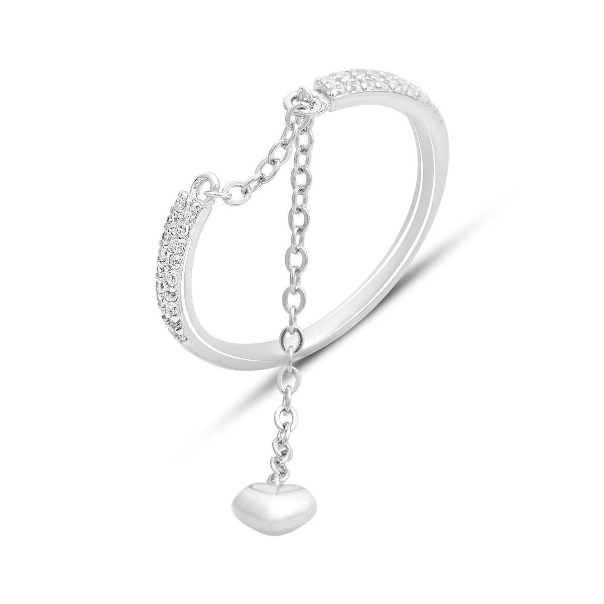 Кольцо серебряное Tiva с фианитами 1,62 г р. 18 (2159933)