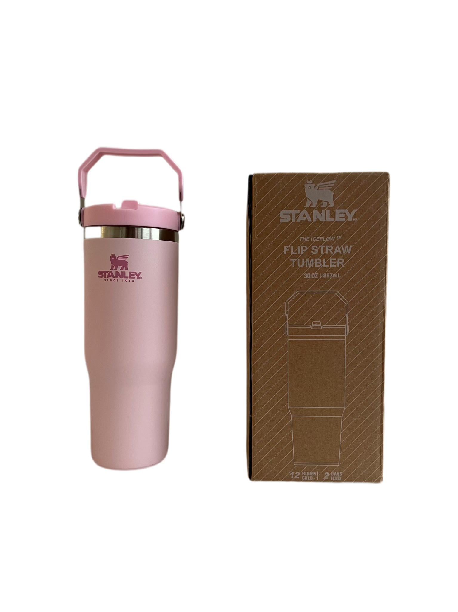 Термокружка Stanley The IceFlow Flip Straw Tumbler 30 oz 887 мл Рожевий (30467214)