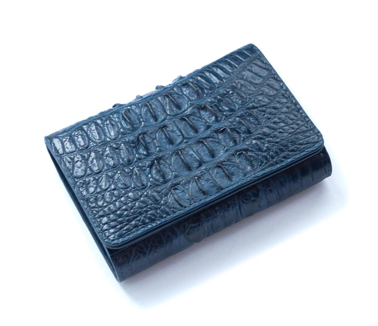 Кошелек Ekzotic Leather женский из кожи крокодила Синий (cw106_1)