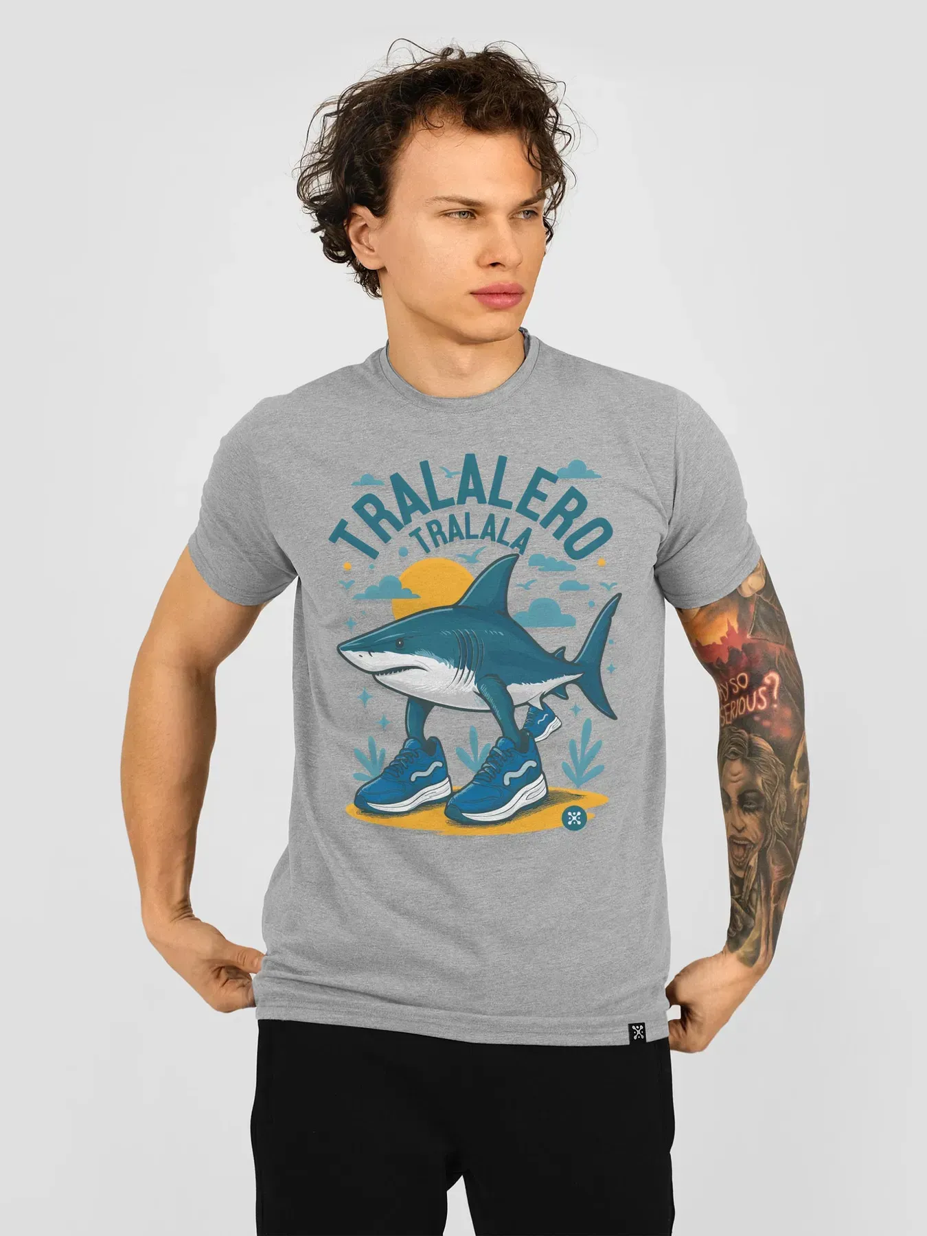 Футболка мужская Tralalero Tralala 3XL Серый (26929562)
