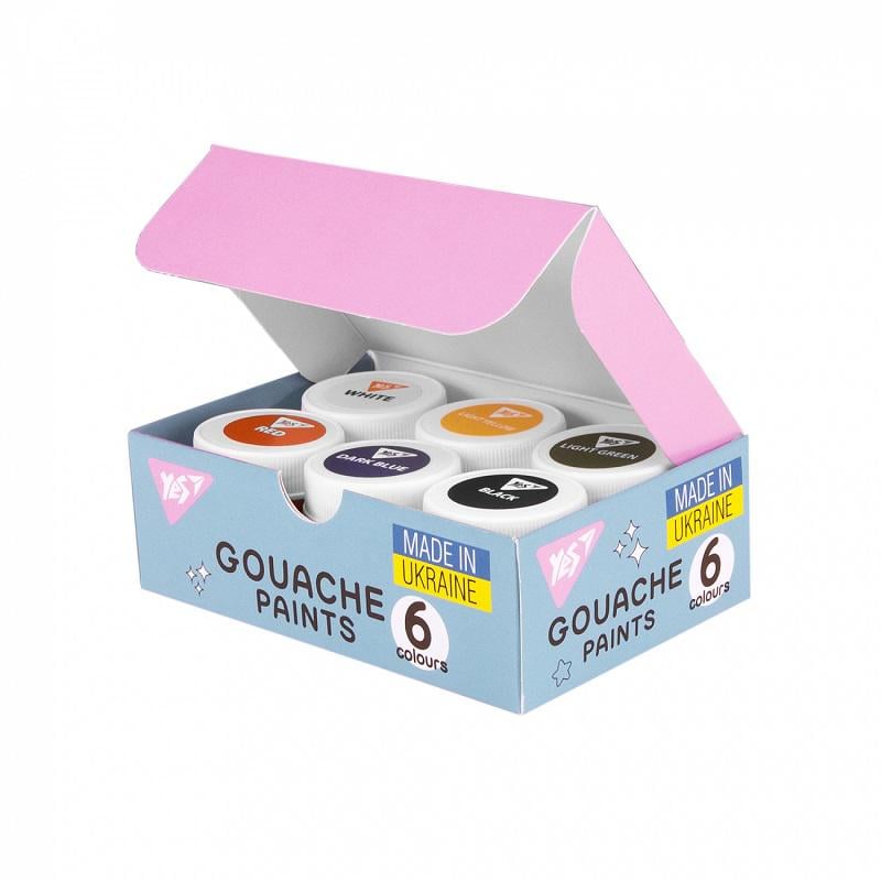 Краски гуашевые YES Pusheen 6 цветов по 20 мл с акварельной краской 6 цветов (230400) - фото 3 Краски гуашевые YES Pusheen 6 цветов по 20 мл с акварельной краской 6 цветов (230400) - фото 3