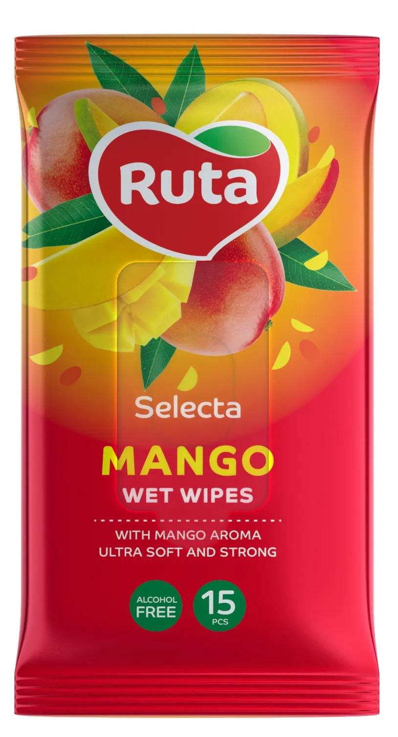 Серветки вологі Ruta Selecta Mango 15 шт. (20703)