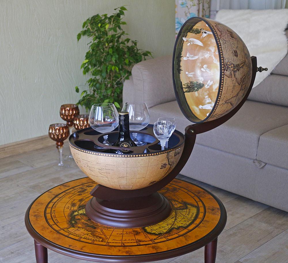 Минибар настольный Гранд Презент Глобус Зодиак 33 см Кремовый (33002N) Минибар настольный Гранд Презент Глобус Зодиак 33 см Кремовый (33002N)