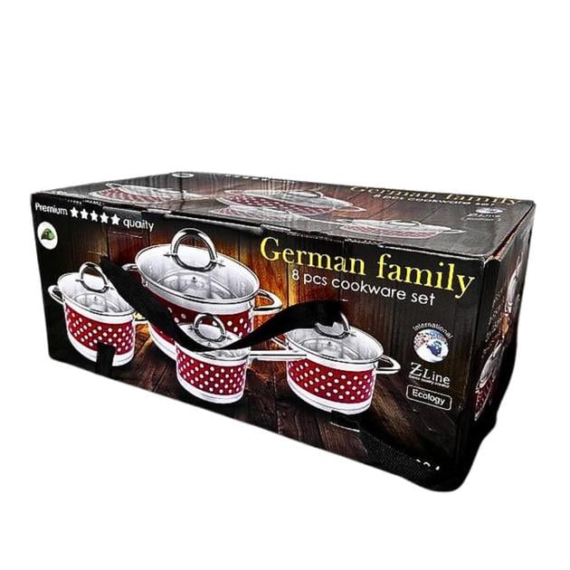 Набір каструль з кришками German Family GF-2034 нержавіюча сталь 8 пр. (GF-2034) - фото 9 Набір каструль з кришками German Family GF-2034 нержавіюча сталь 8 пр. (GF-2034) - фото 9