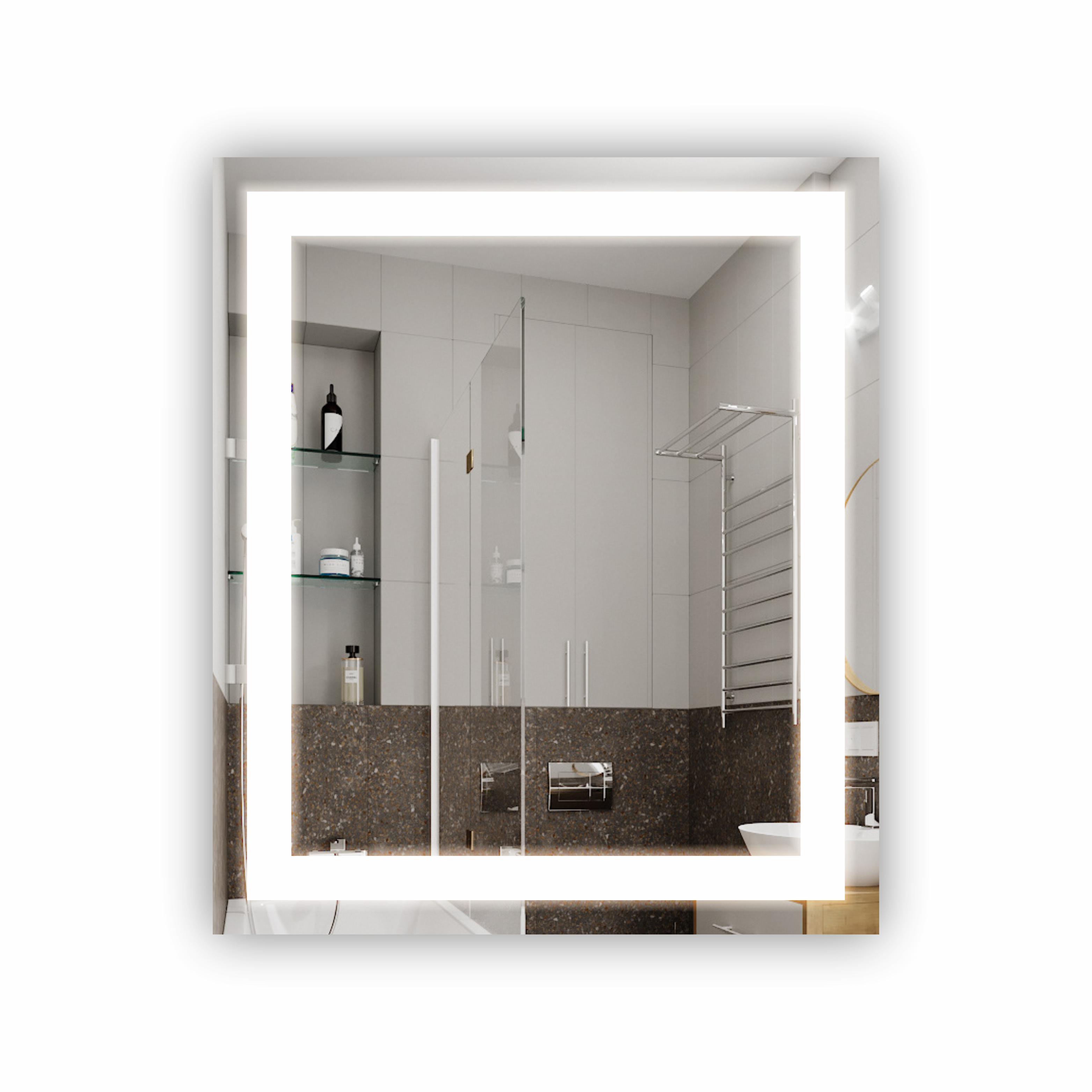 Зеркало с LED подсветкой 600х800 мм (R-025)