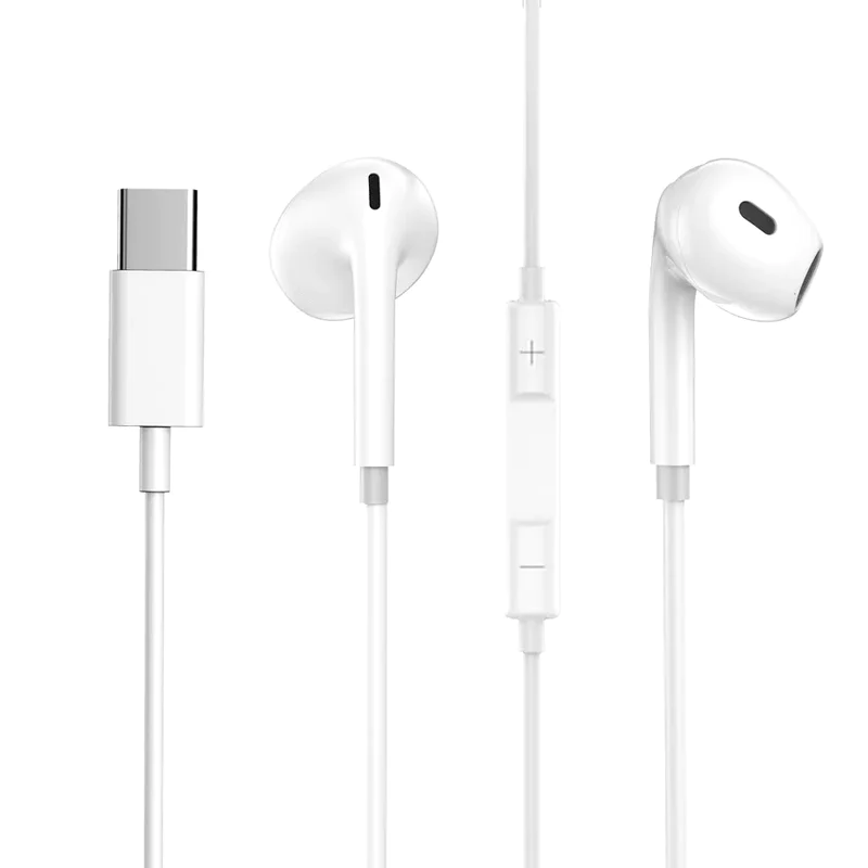 Навушники-вкладиші Type-C з мікрофоном Aspor A237 провідна гарнітура USB-C Білий (557-965132)