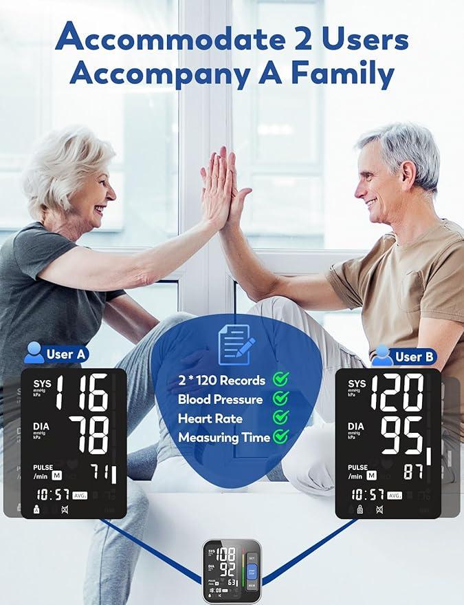 Тонометр для измерения АД с памятью на 2 пользователя - фото 3