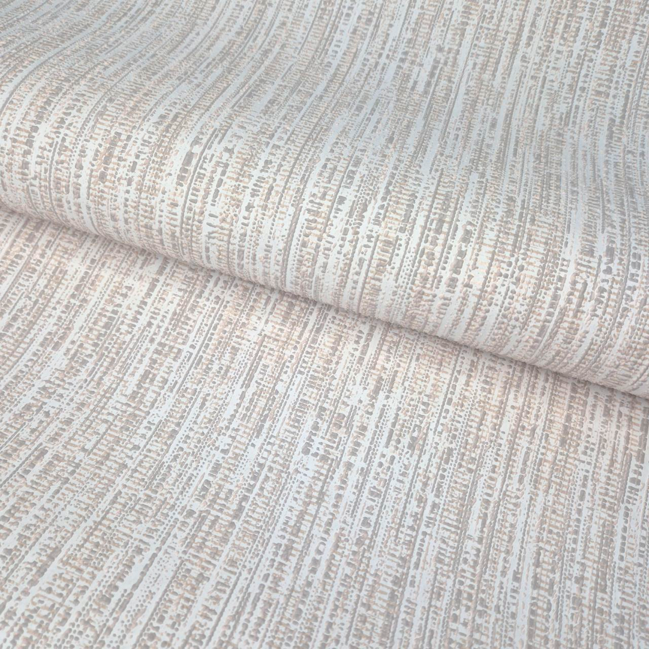 Шпалери вінілові Слов'янські шпалери 1248-01 в спальню/вітальню/коридор 10,05x1,06 м молочні Сірий/Персиковий (2289932328)