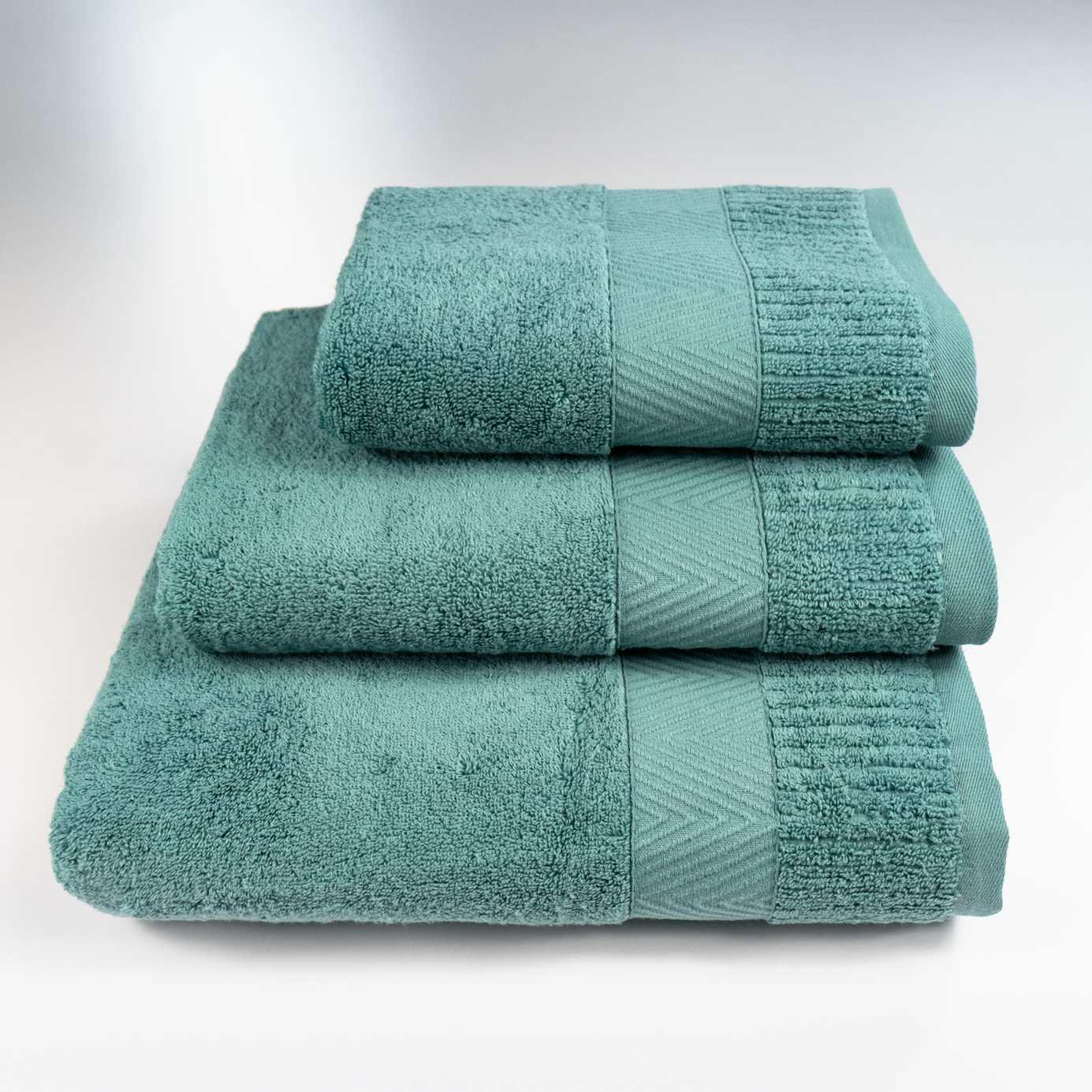 Комплект полотенец Зеро Твист Бордюр 3 шт. Мятный (550-3k-ztb-mint)