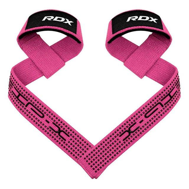 Лямки для тяги RDX S4 Gym Cotton Gel Straps Plus Pink (21398889)