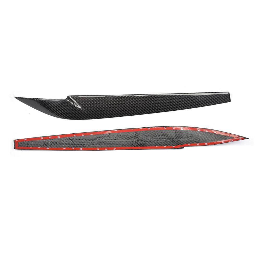 Ресницы на фары DDCarbon V2 для BMW X6 F-16 2014-2019 гг. натуральный карбон ΩΩ (137824)
