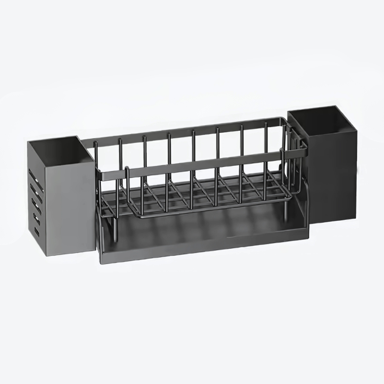 Органайзер для кухонной мойки и ванной 34,9х10,5х9,2 см Черный (1521695794)