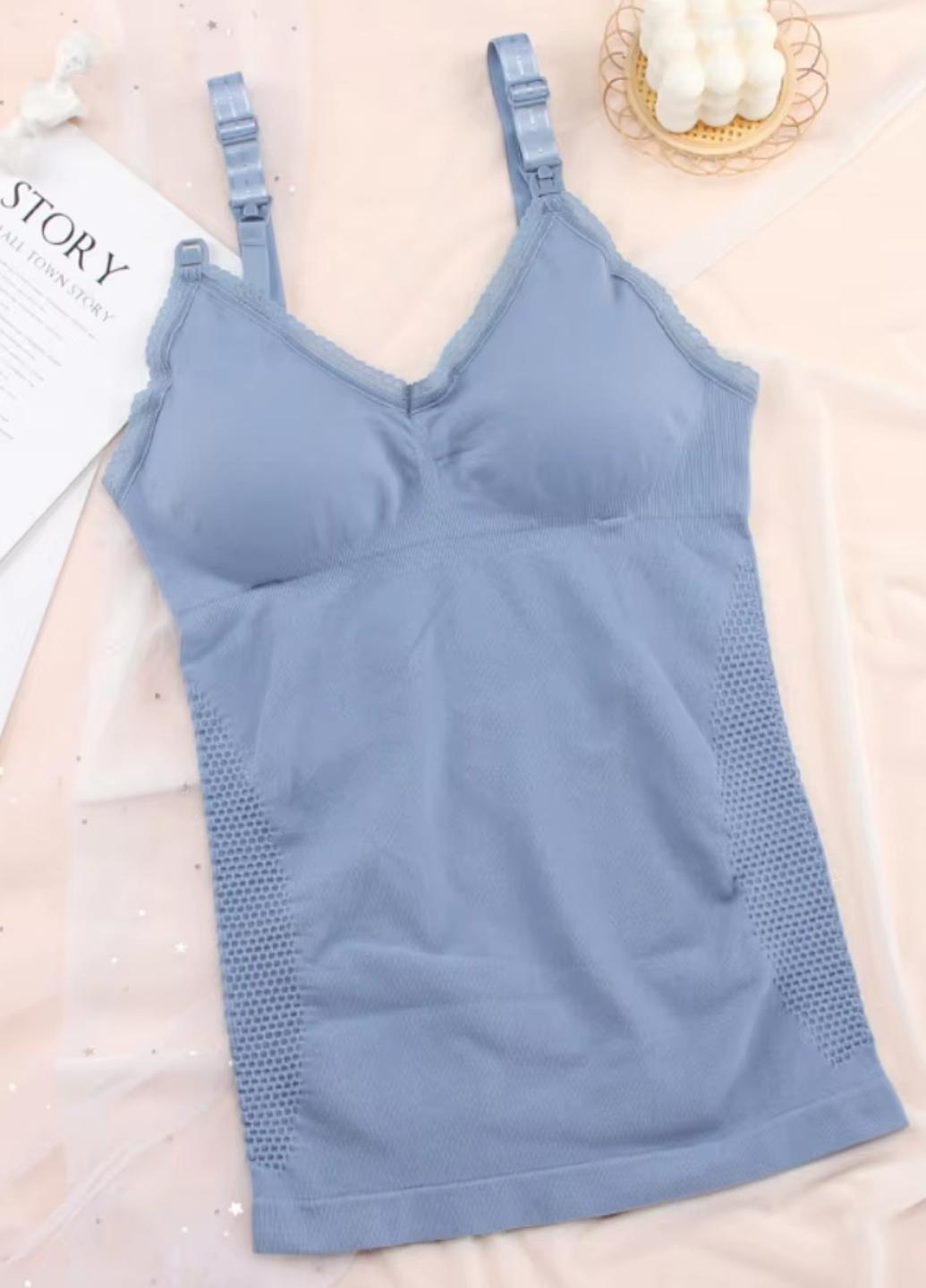 Майка жіноча для годування підтягуюча Comfort and Care S Блакитний (1760-42-04) - фото 3 Майка жіноча для годування підтягуюча Comfort and Care S Блакитний (1760-42-04) - фото 3