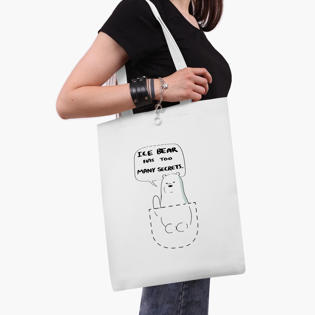 Еко сумка шоппер We Bare Bears 41x35 см Білий (9227-2904-WT1)