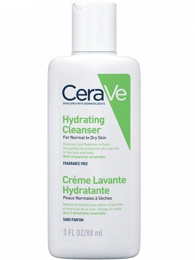 Емульсія зволожувальна очисна CeraVe Hydrating Cleanser для нормальної та сухої шкіри обличчя й тіла 88 мл (2195204291)