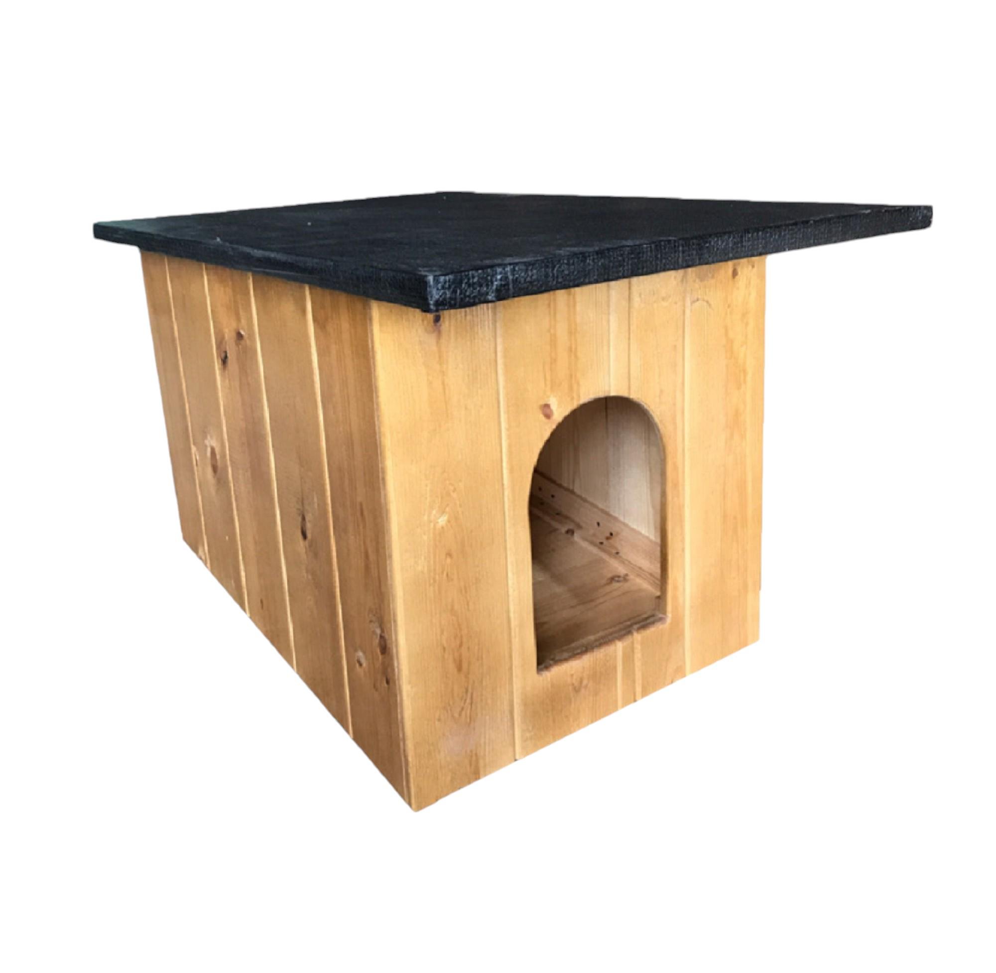 Будка для собаки Барбос Комфорт утеплена фарбована 65х85х65 см (30857917)