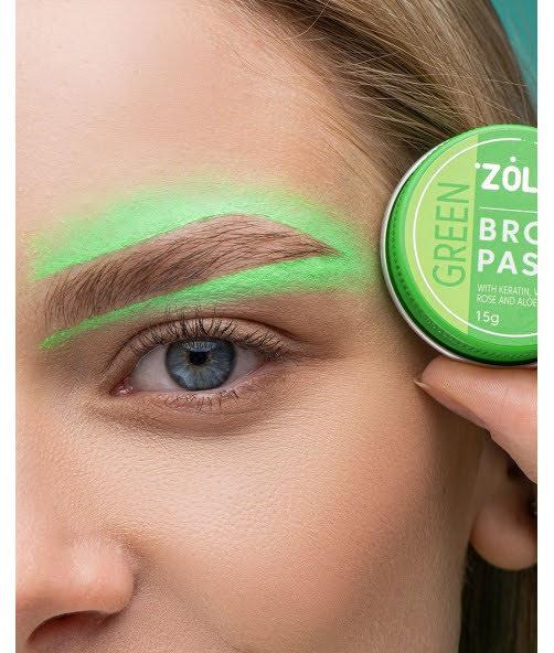 Контурная паста Zola Green Brow Paste для разметки бровей 15 г Зеленый - фото 2 Контурная паста Zola Green Brow Paste для разметки бровей 15 г Зеленый - фото 2