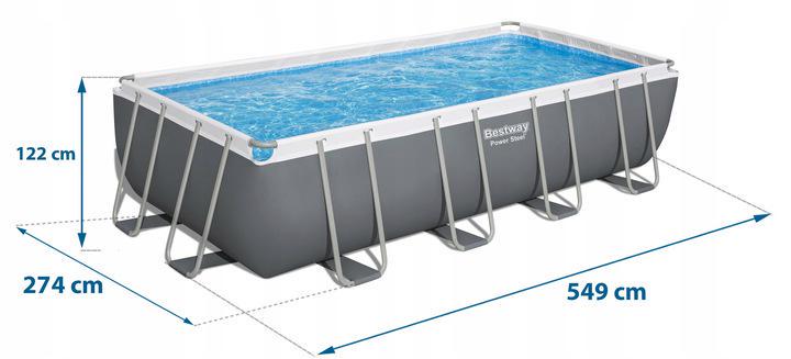 Бассейн каркасный прямоугольный Bestway 17в1 56465 549х274х122 см (443086) - фото 2 Бассейн каркасный прямоугольный Bestway 17в1 56465 549х274х122 см (443086) - фото 2