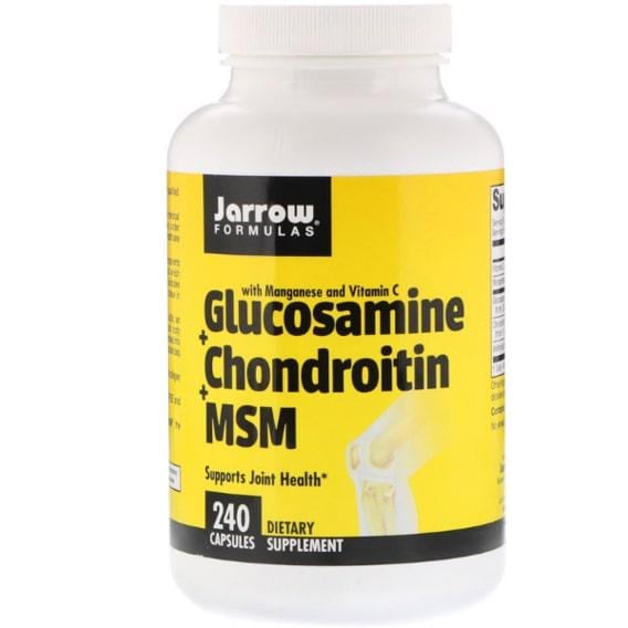 Препарат для суставов и связок Jarrow Formulas Glucosamine + Chondroitin + MSM Combination 240 Caps (JRW-19022)