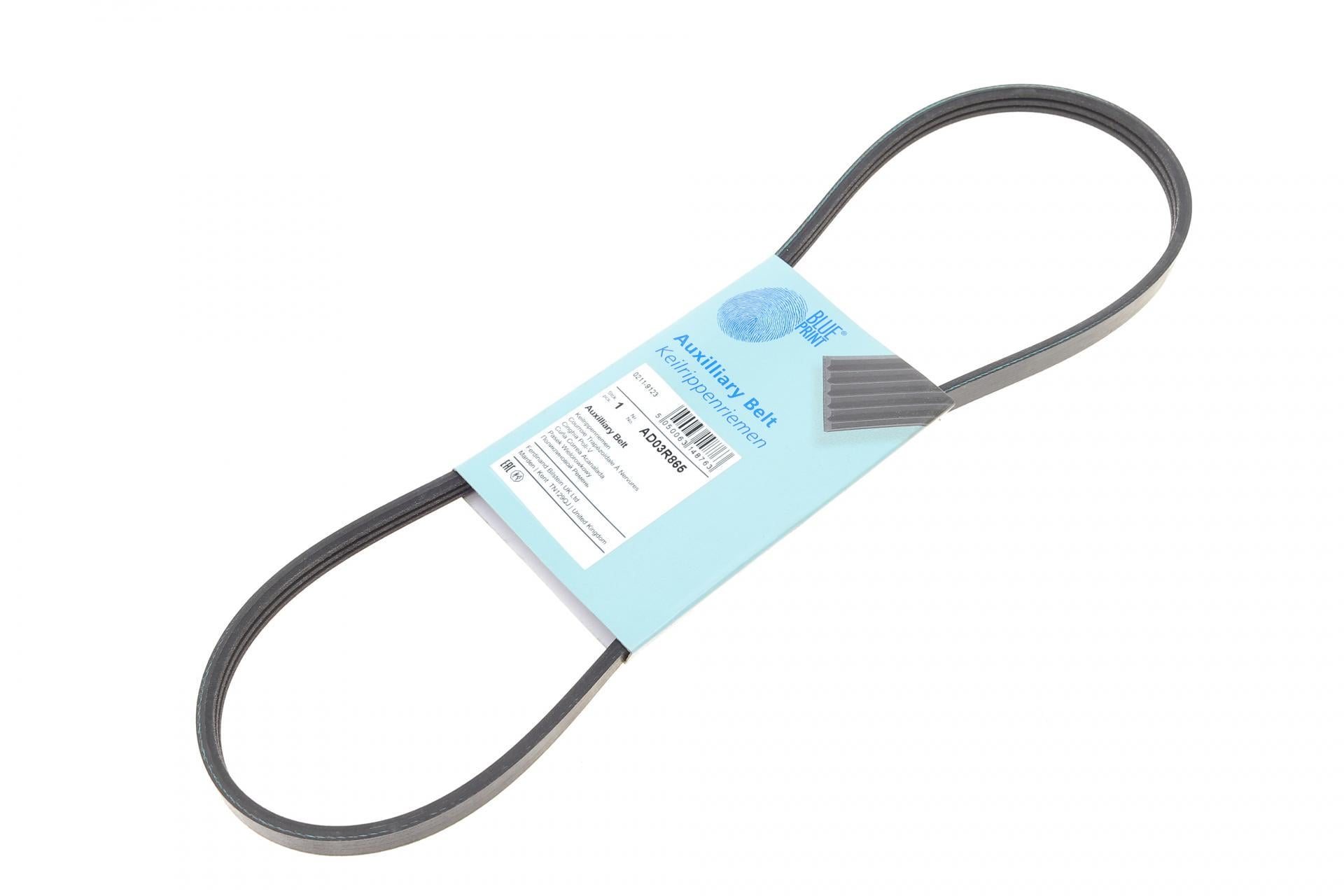 Ремень генератора BLUE PRINT для Citroen Jumper/Peugeot Boxer 2.5D 96- /Toyota Prius1.5 03-09 (AD03R865)