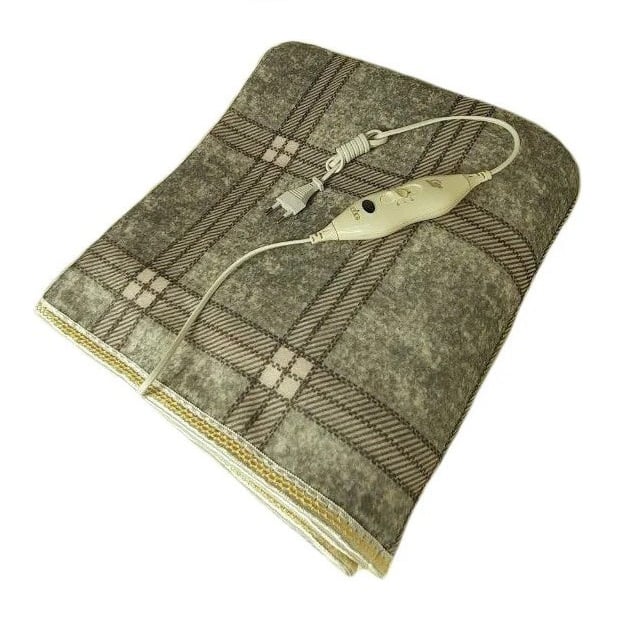 Электропростынь Electric Blanket 150х120 см клетчатая (1634104718)